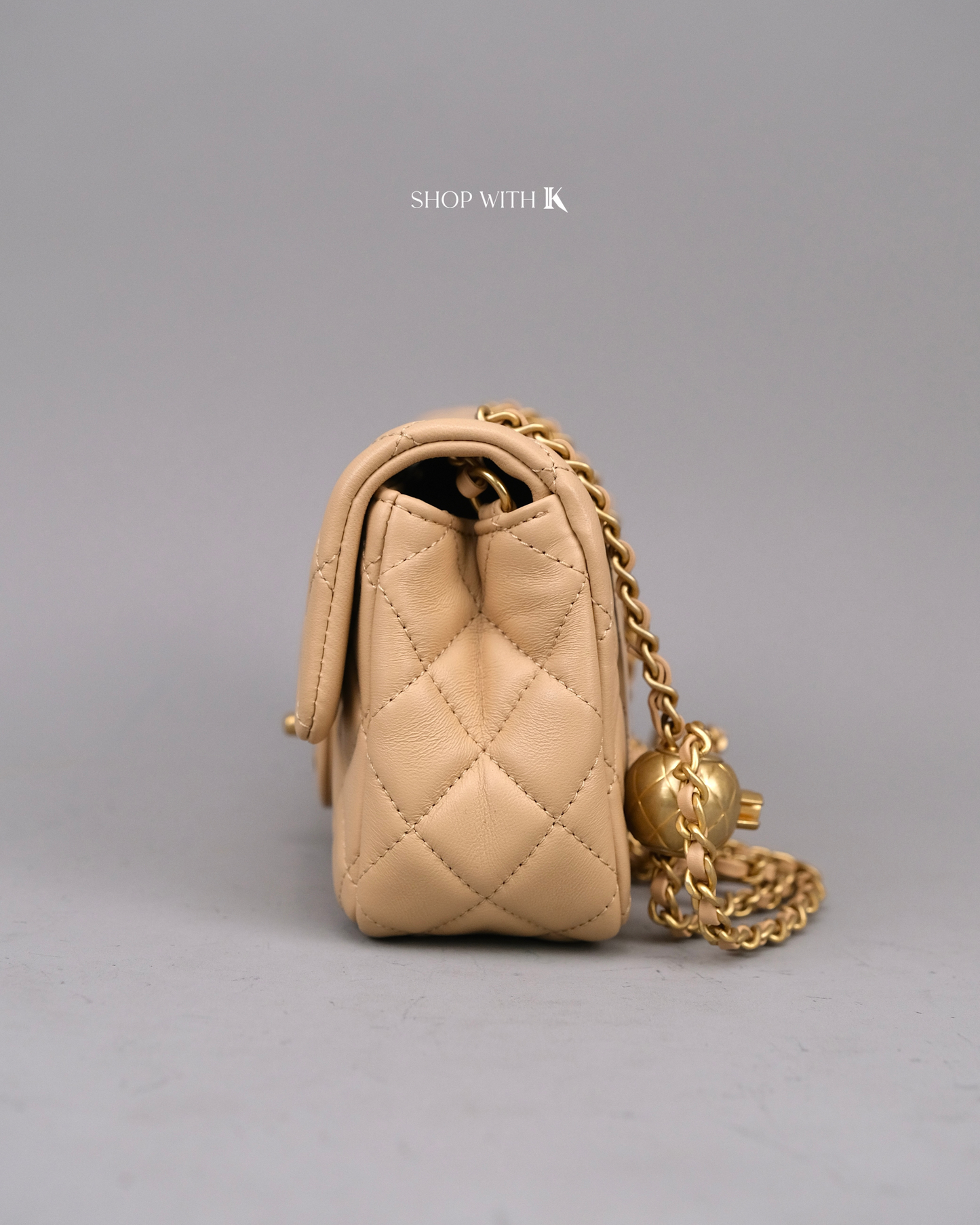 Chanel Mini Rectangle Pearl Crush Beige