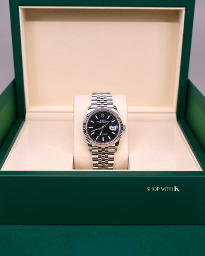 Rolex Datejust Oyster Perpetual Black Dial - 36mm