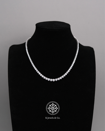 Graduated Diamond Tennis Necklace