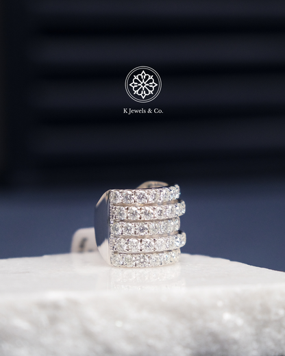 Multiband Diamond Ring