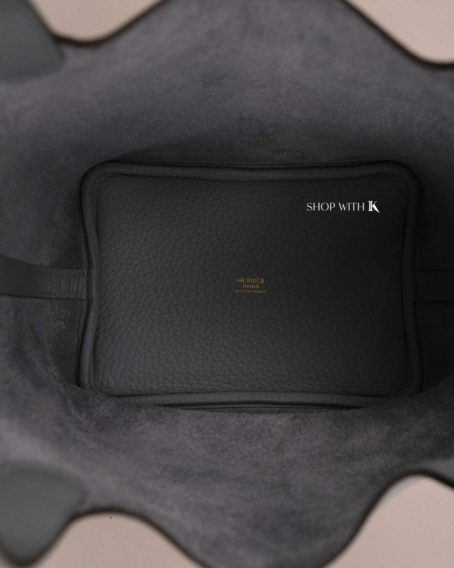 Hermes Picotin 18 Gris Pantin PHW