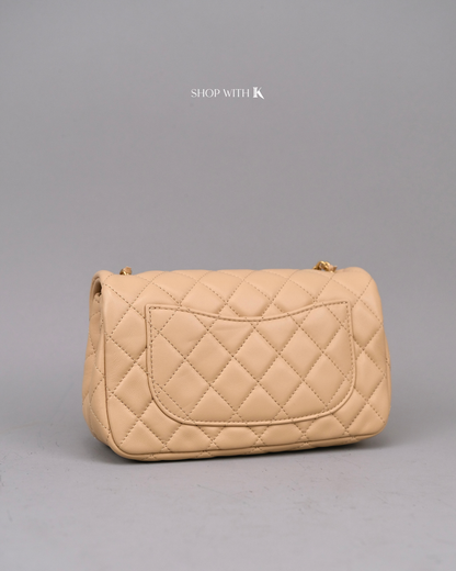 Chanel Mini Rectangle Pearl Crush Beige