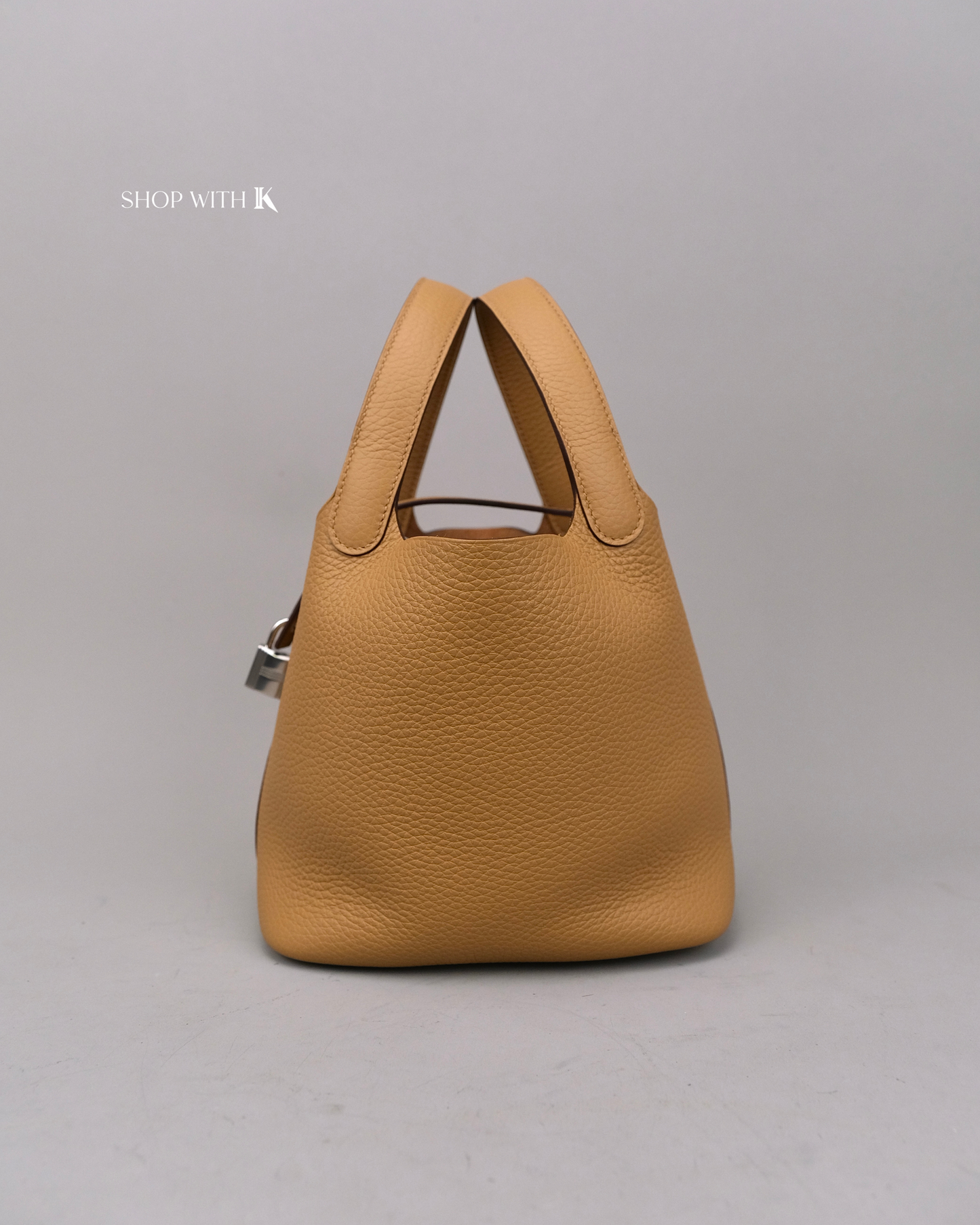 Hermes Picotin 18 Biscuit PHW