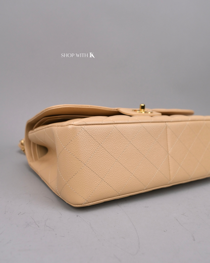 Chanel Classic Jumbo Flap Beige GHW