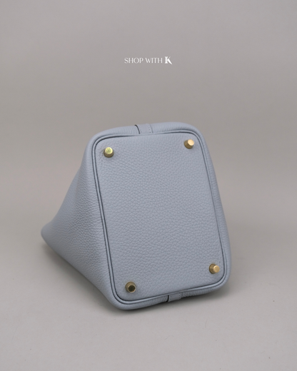 Hermes Picotin 18 Gris Pantin PHW