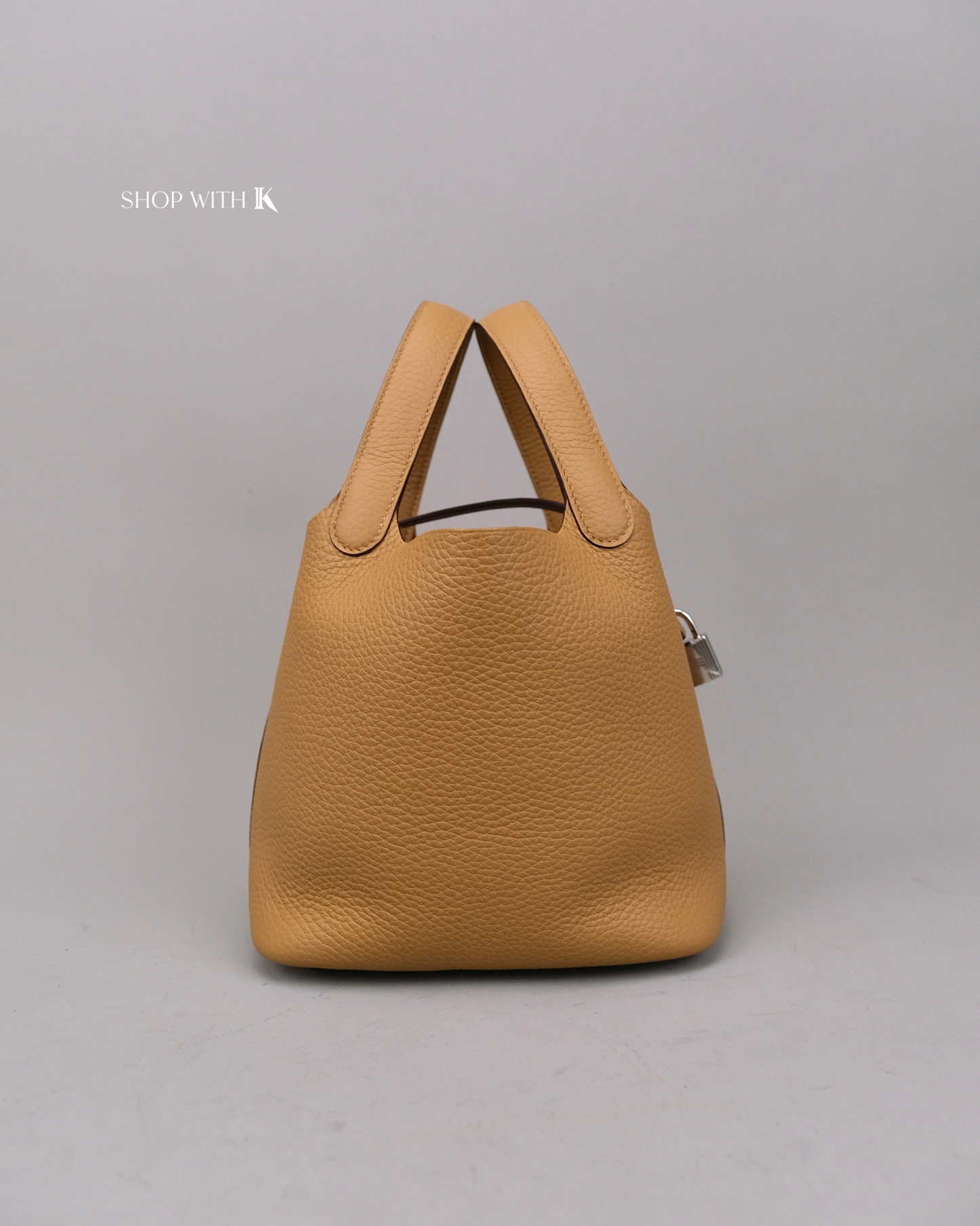 Hermes Picotin 18 Biscuit PHW