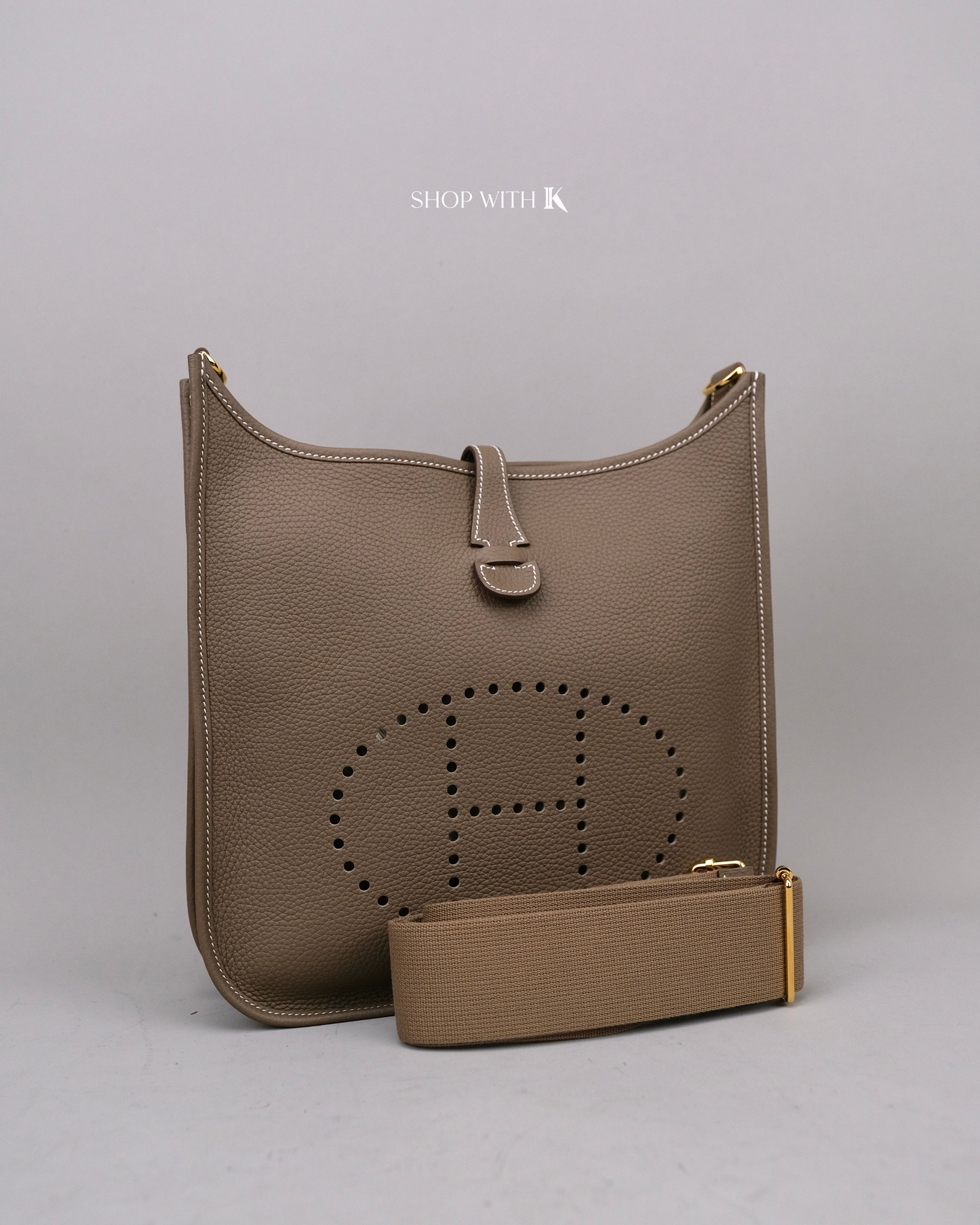 Hermes Evelyne 29 Etoupe GHW