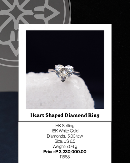 Heart Shaped Diamond Ring