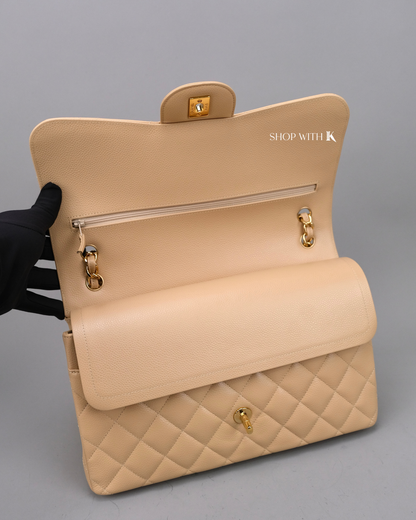 Chanel Classic Jumbo Flap Beige GHW