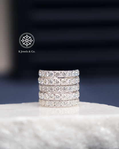 Multiband Diamond Ring