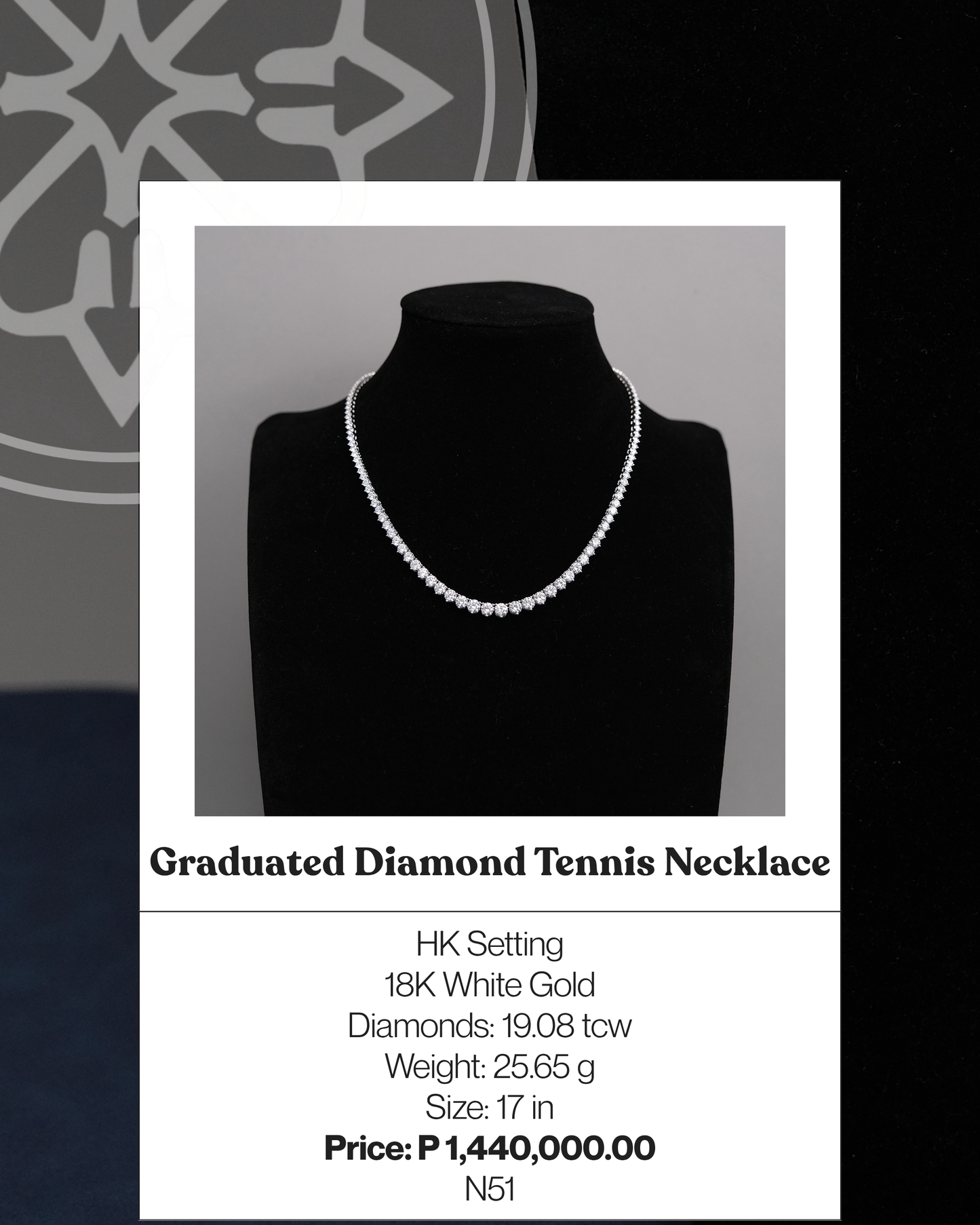 Graduated Diamond Tennis Necklace