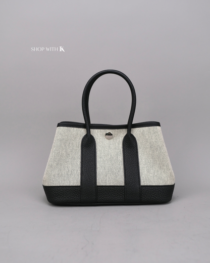 Hermes Mini Garden Party Ecru Noir