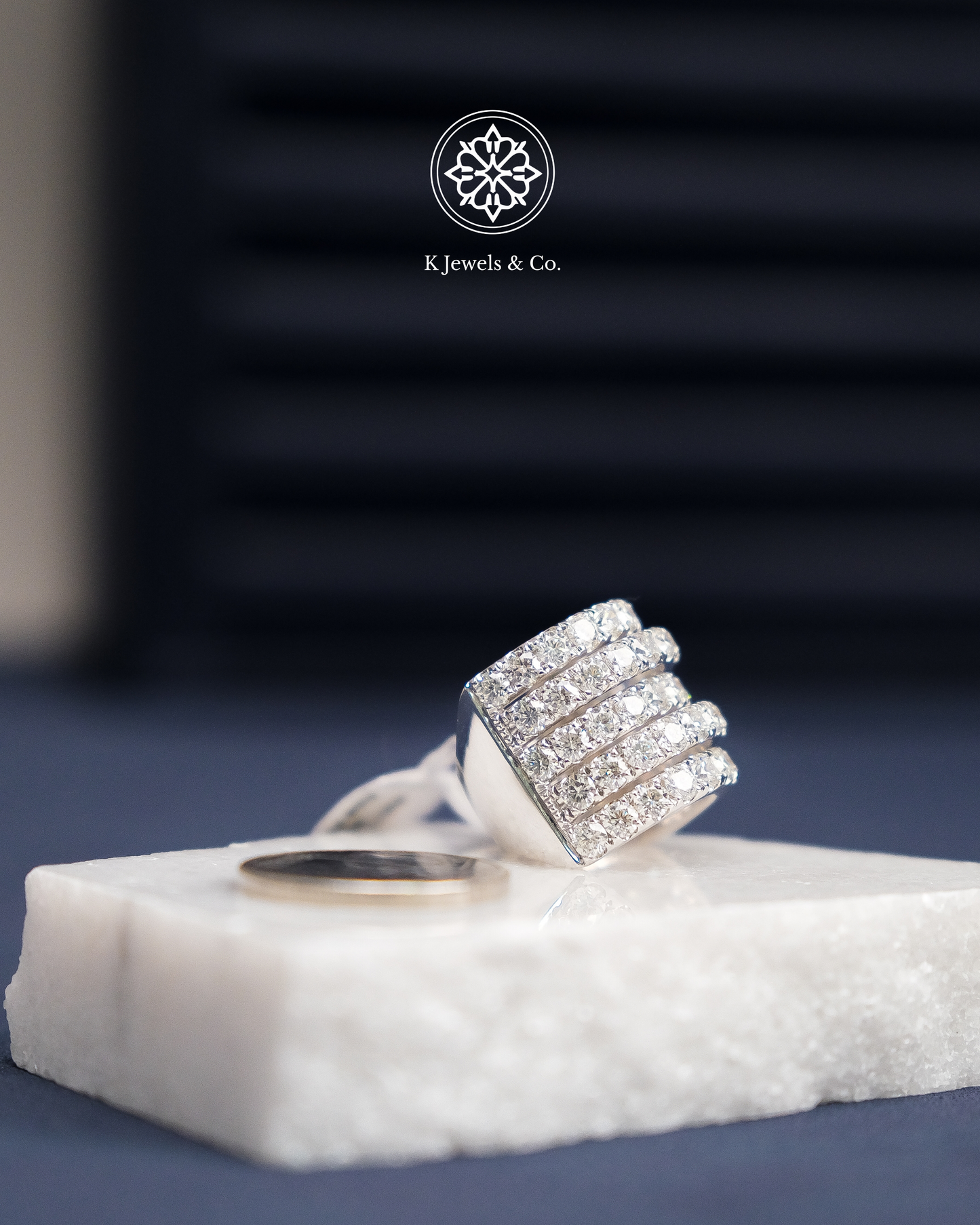 Multiband Diamond Ring