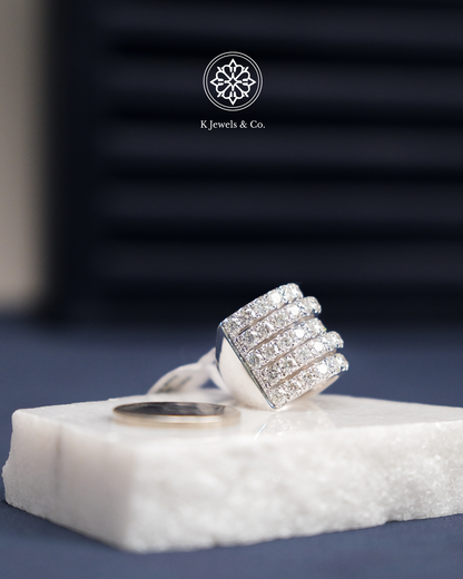Multiband Diamond Ring