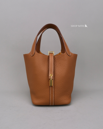 Hermes Picotin 18 Gold GHW
