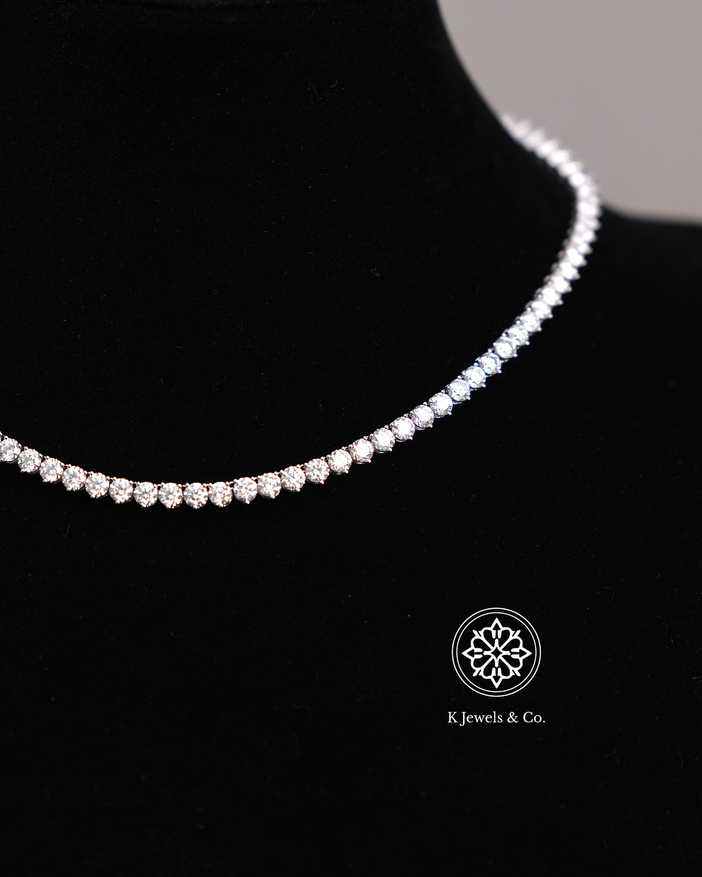 Diamond Tennis Necklace 24pts