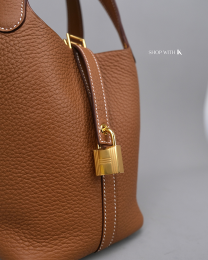 Hermes Picotin 18 Gold GHW