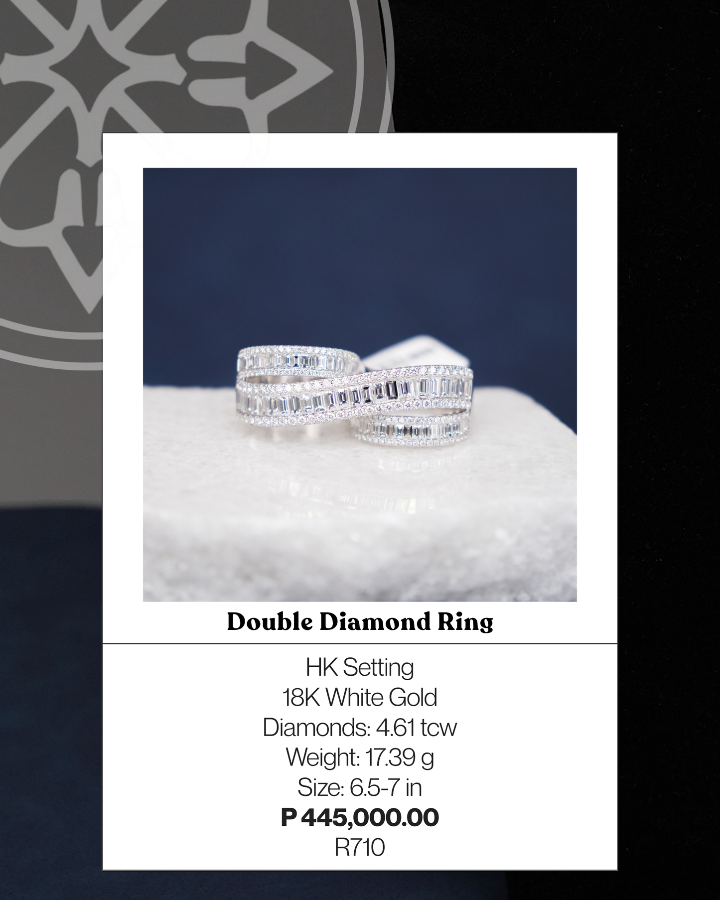 Double Diamond Ring