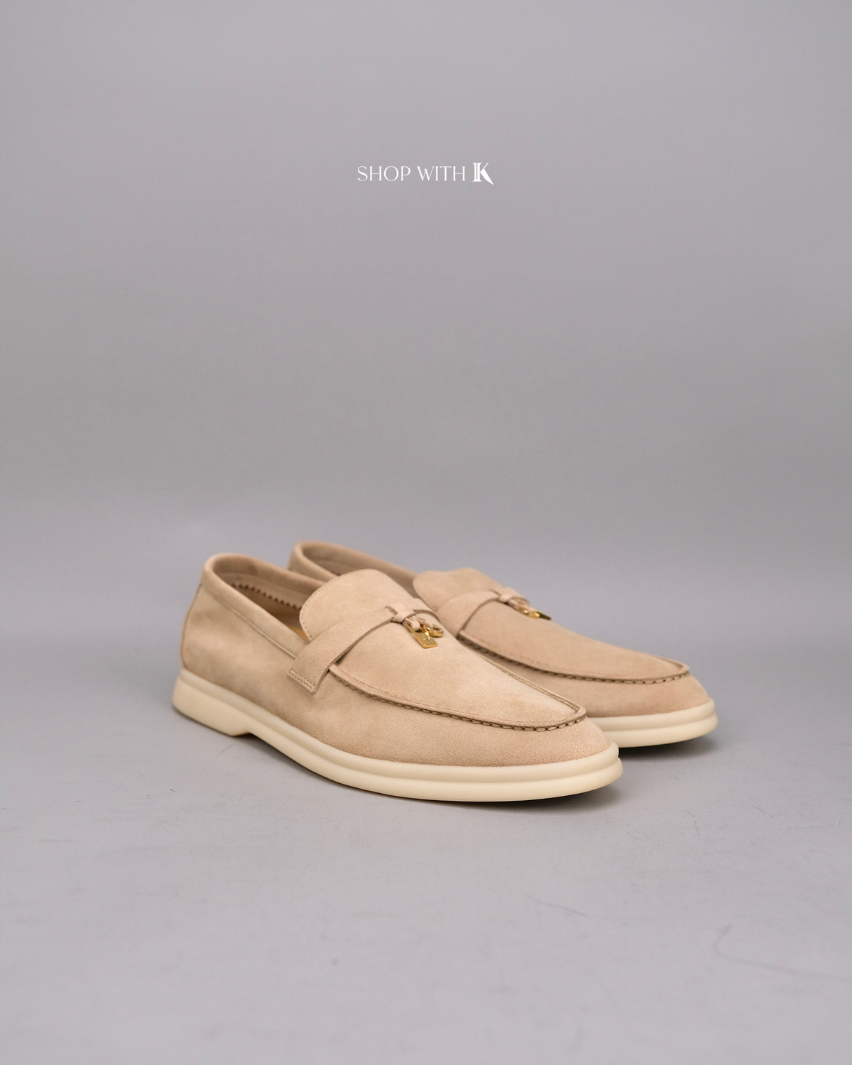Loro Piana Summer Charms Walk Suede Baby Cashmere