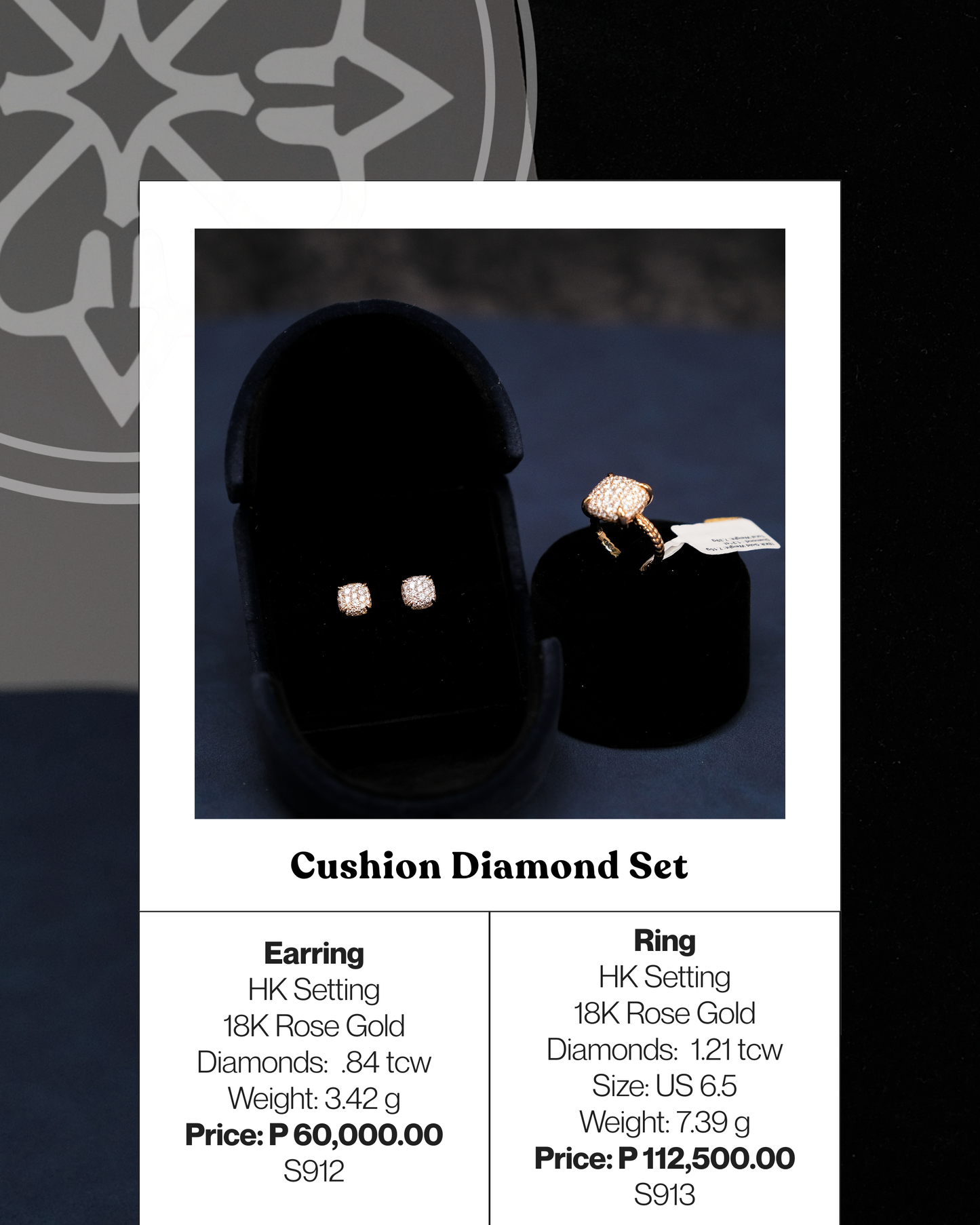 Cushion Diamond Set