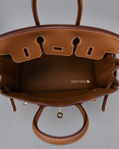 Hermed Birkin 25 Gold GHW