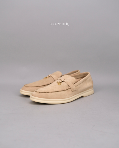 Loro Piana Summer Charms Walk Suede Baby Cashmere