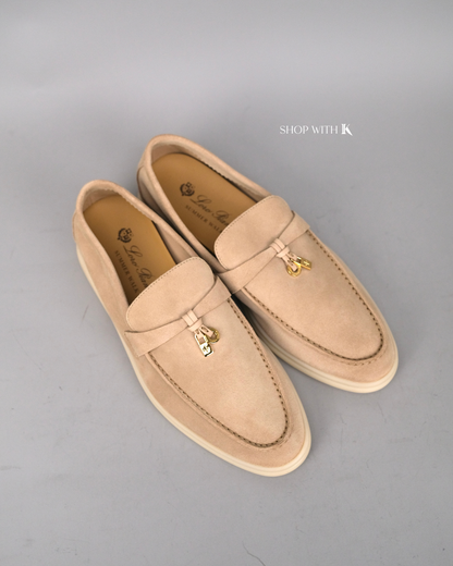 Loro Piana Summer Charms Walk Suede Baby Cashmere
