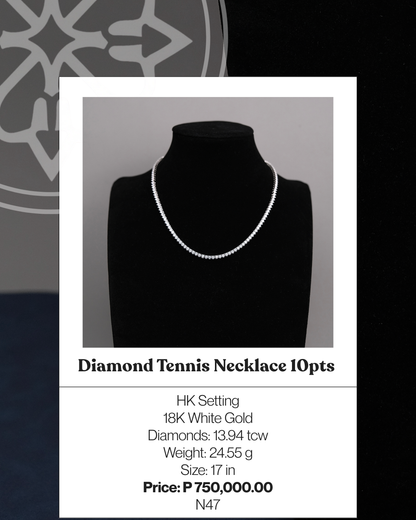 Diamond Tennis Necklace 10pts