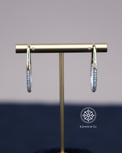 Diamond Loop Earrings