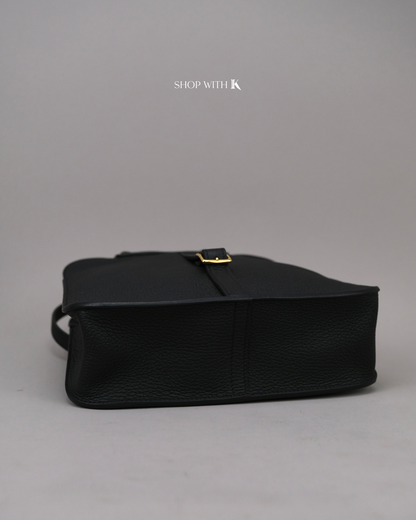 Hermes Halzan 25 Noir GHW