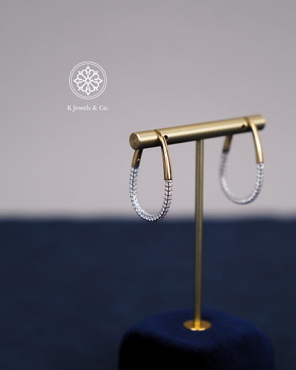 Diamond Loop Earrings