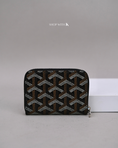 Goyard Matignon Zippy Cardcase Black