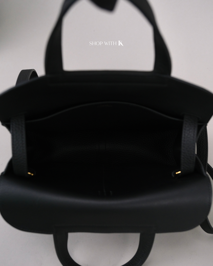 Hermes Halzan 25 Noir GHW