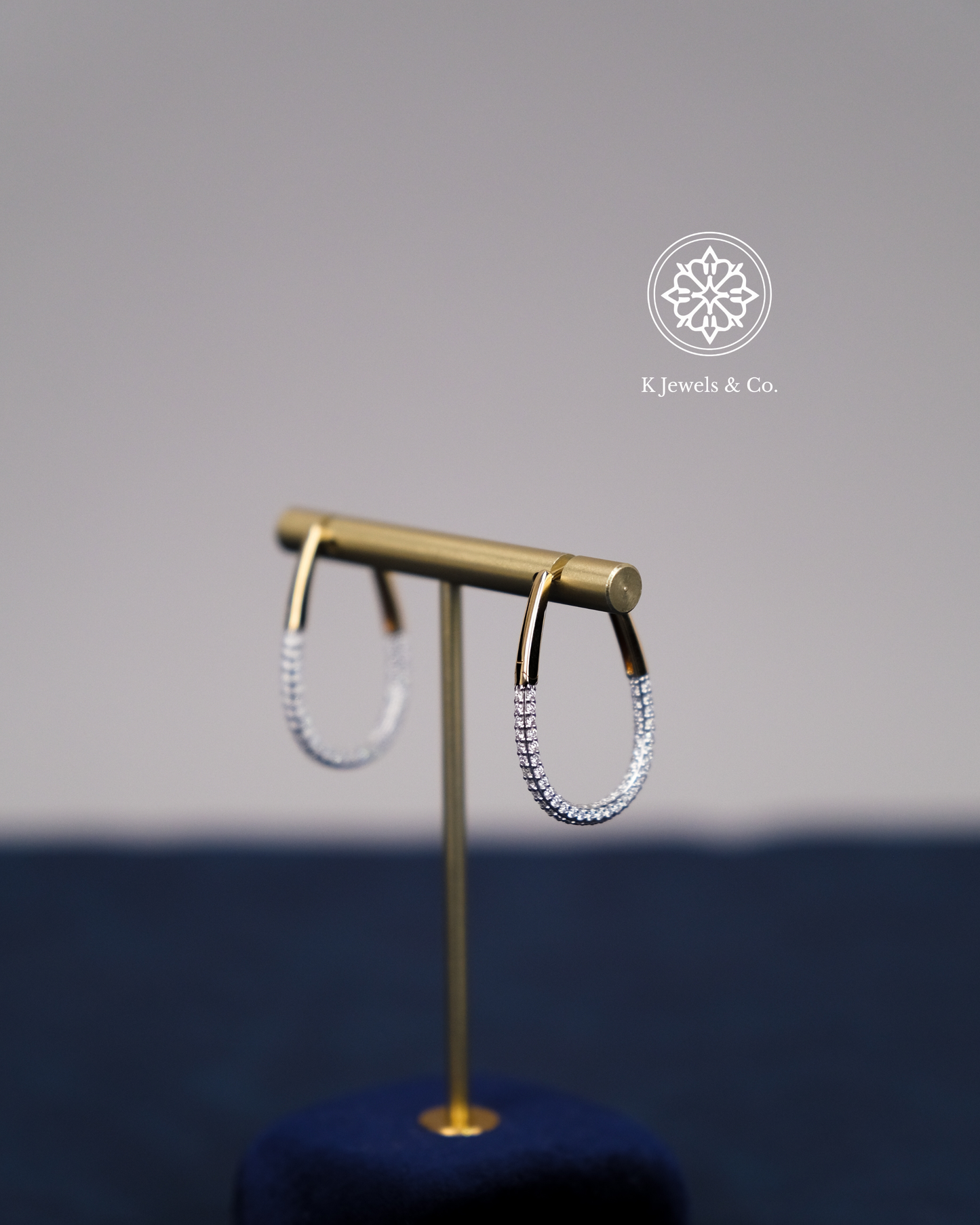 Diamond Loop Earrings