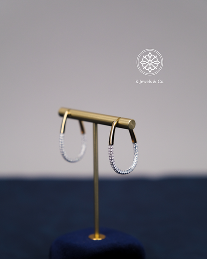 Diamond Loop Earrings