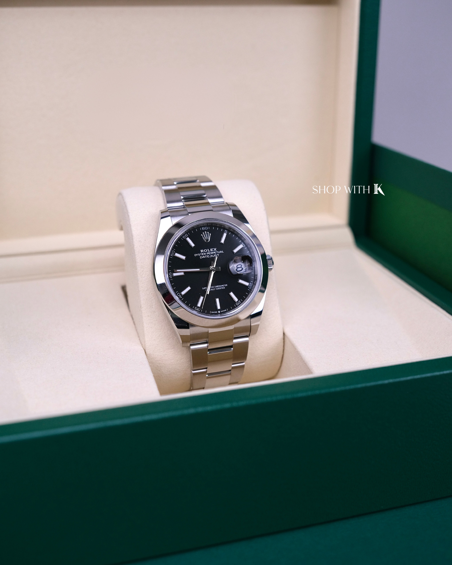 Rolex Datejust Oyster Perpetual Black Dial - 41mm