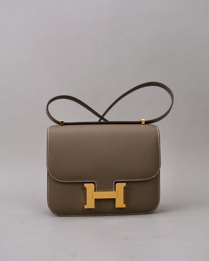 Hermes Constance 18 Etoupe GHW