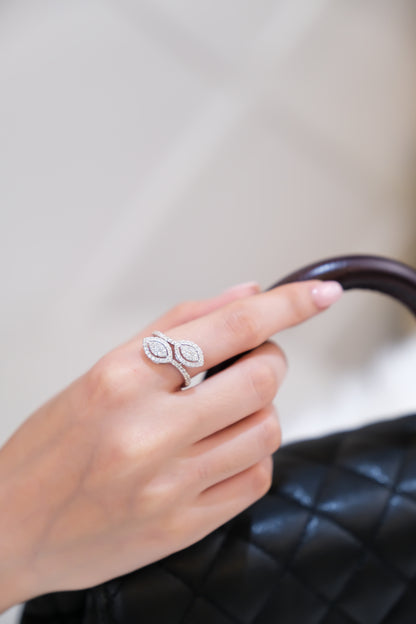 Evil Eye Diamond Ring