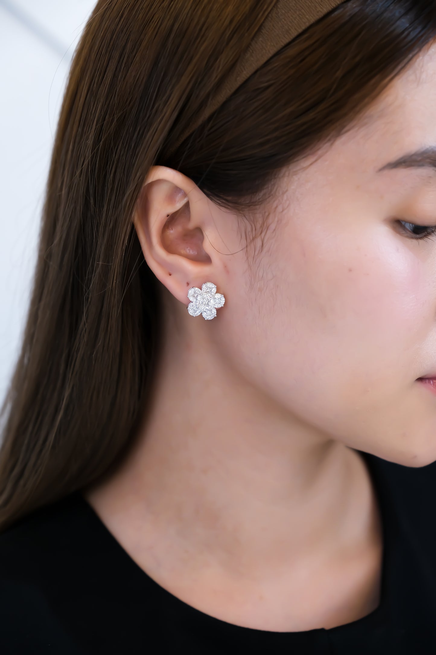 Flower Diamond Earrings