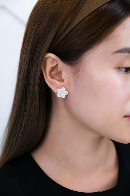 Flower Diamond Earrings