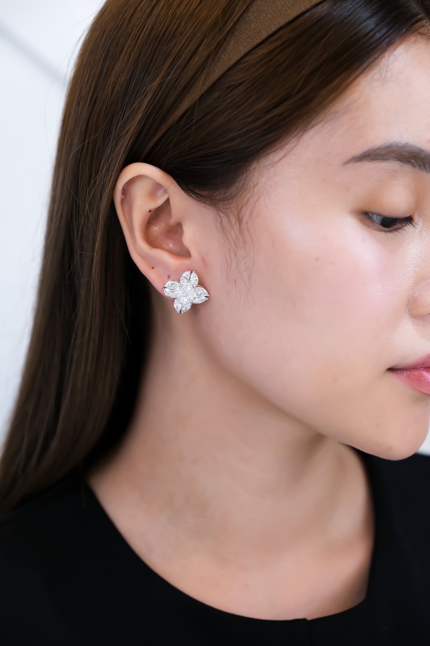 Flower Diamond Earrings