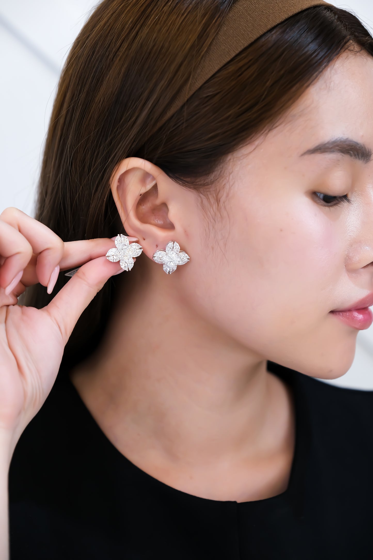 Flower Diamond Earrings
