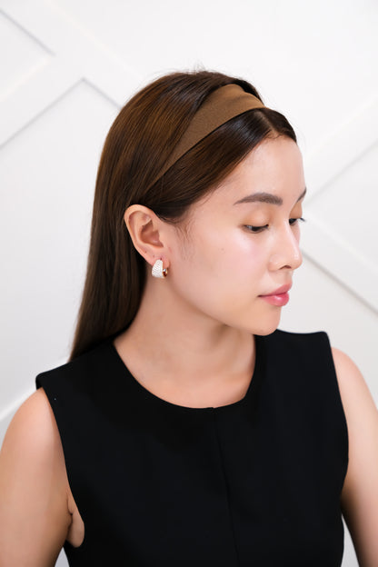 Diamond Loop Earrings in Rose Gold