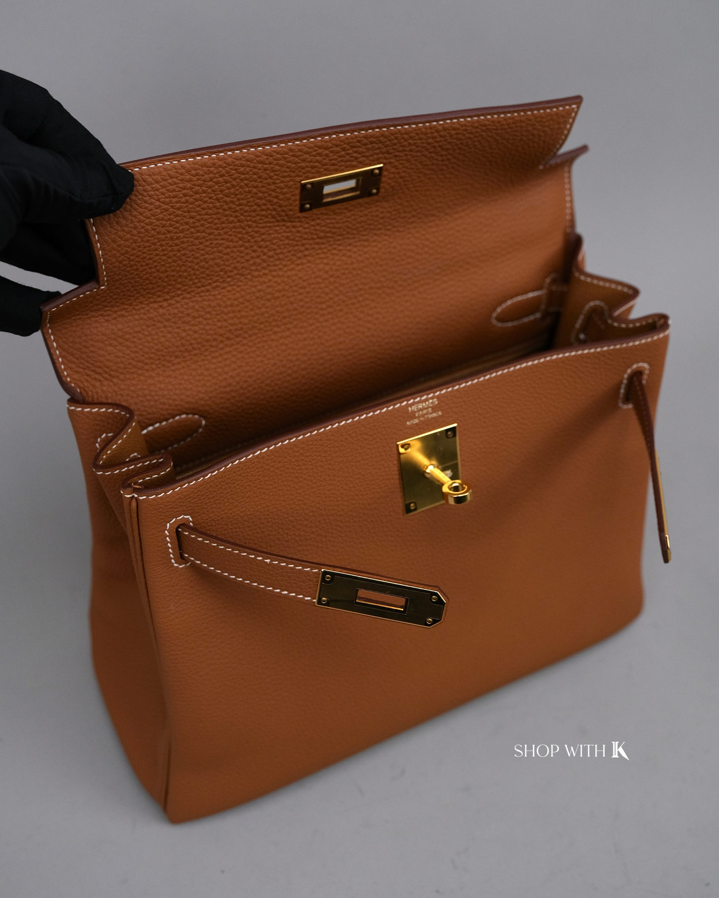 Hermes Kelly 28 Gold GHW