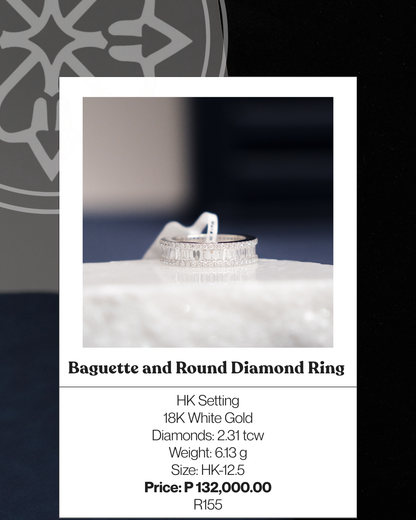Baguette and Round Diamond Ring