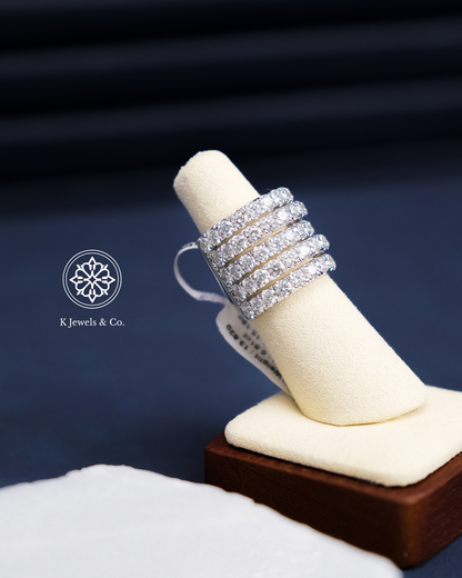 Multiband Diamond Ring