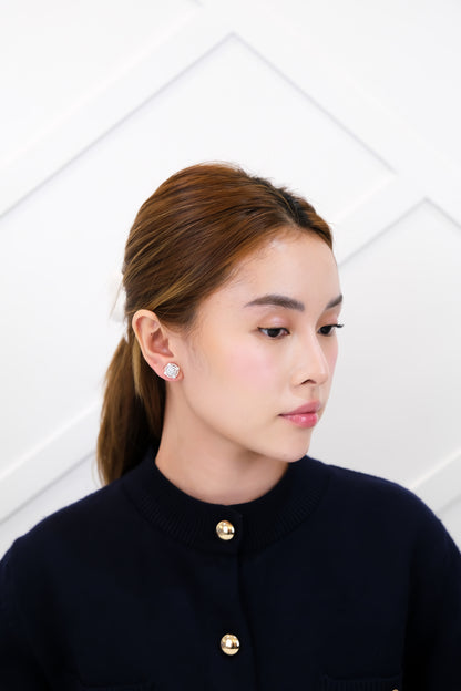 Double Halo Diamond Earrings