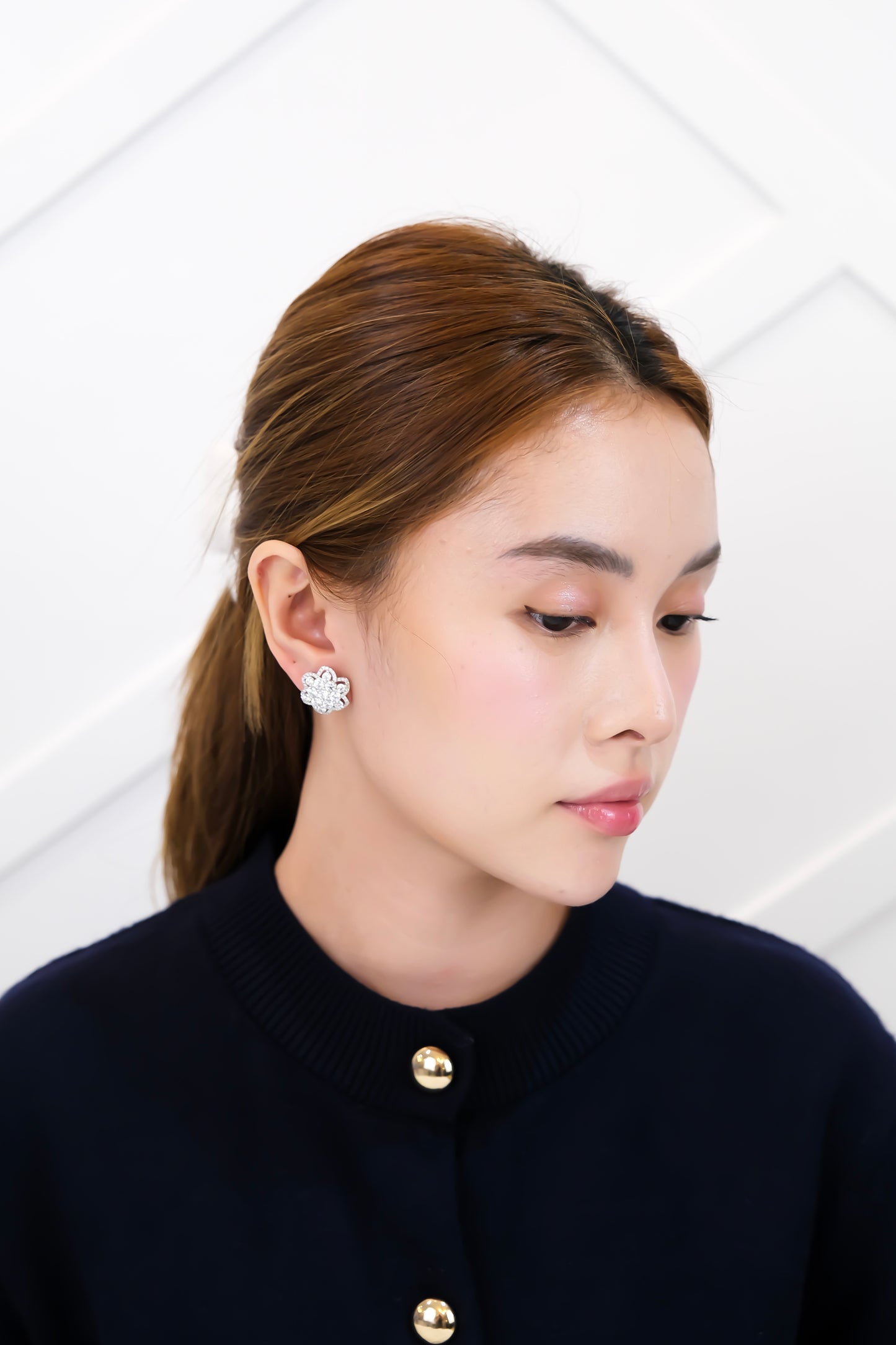 Flower Diamond Earrings