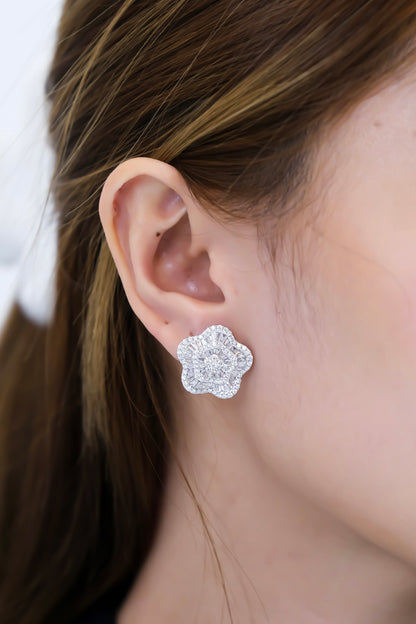 Flower Diamond Earrings