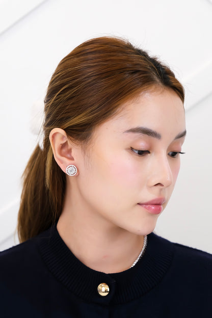 Halo Diamond Earrings